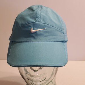 Nike Feather light  dri-fit hat teal blue sz adj